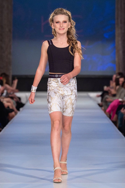 Logo Strap Twist Back Crop