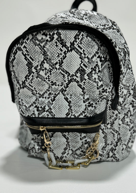 Snake print mini Backpack