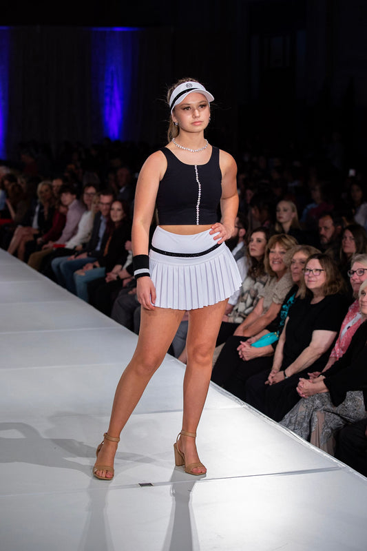 Diamond Bling Black Crop