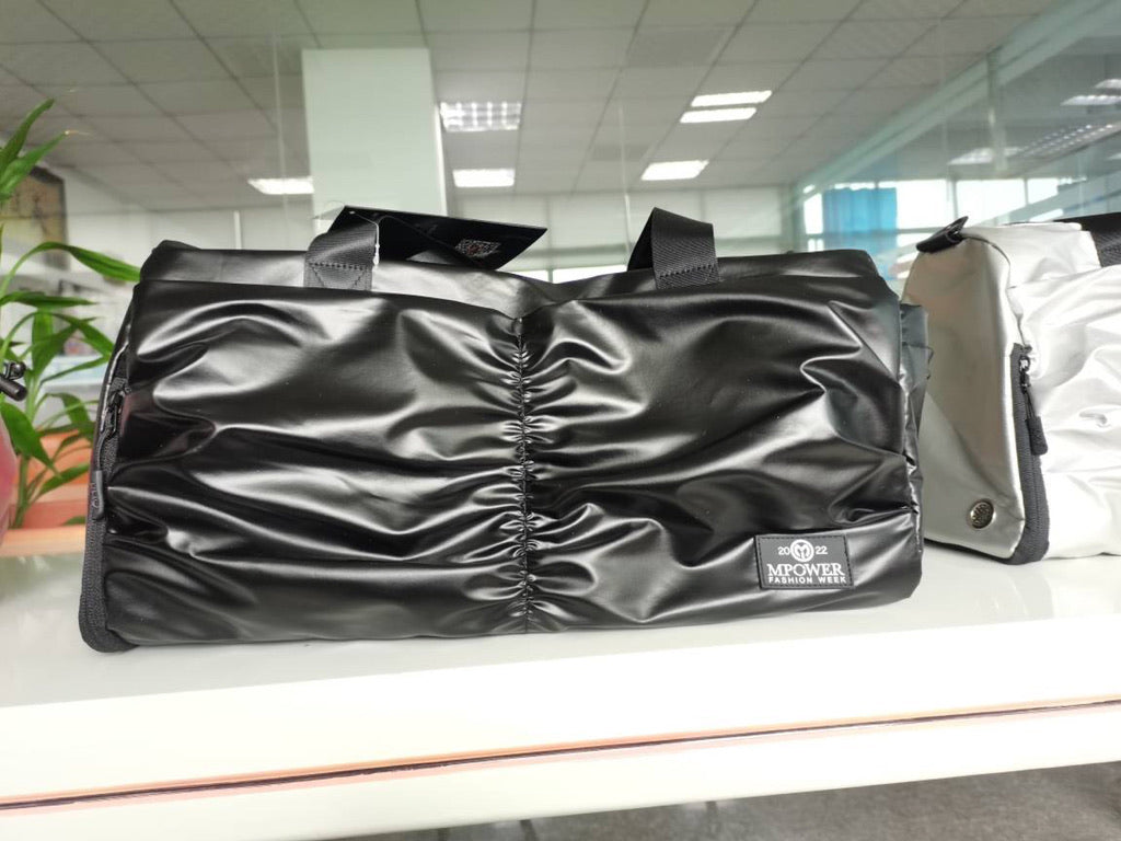 Limited Edition MPR Fashion week Black shine gym duffel