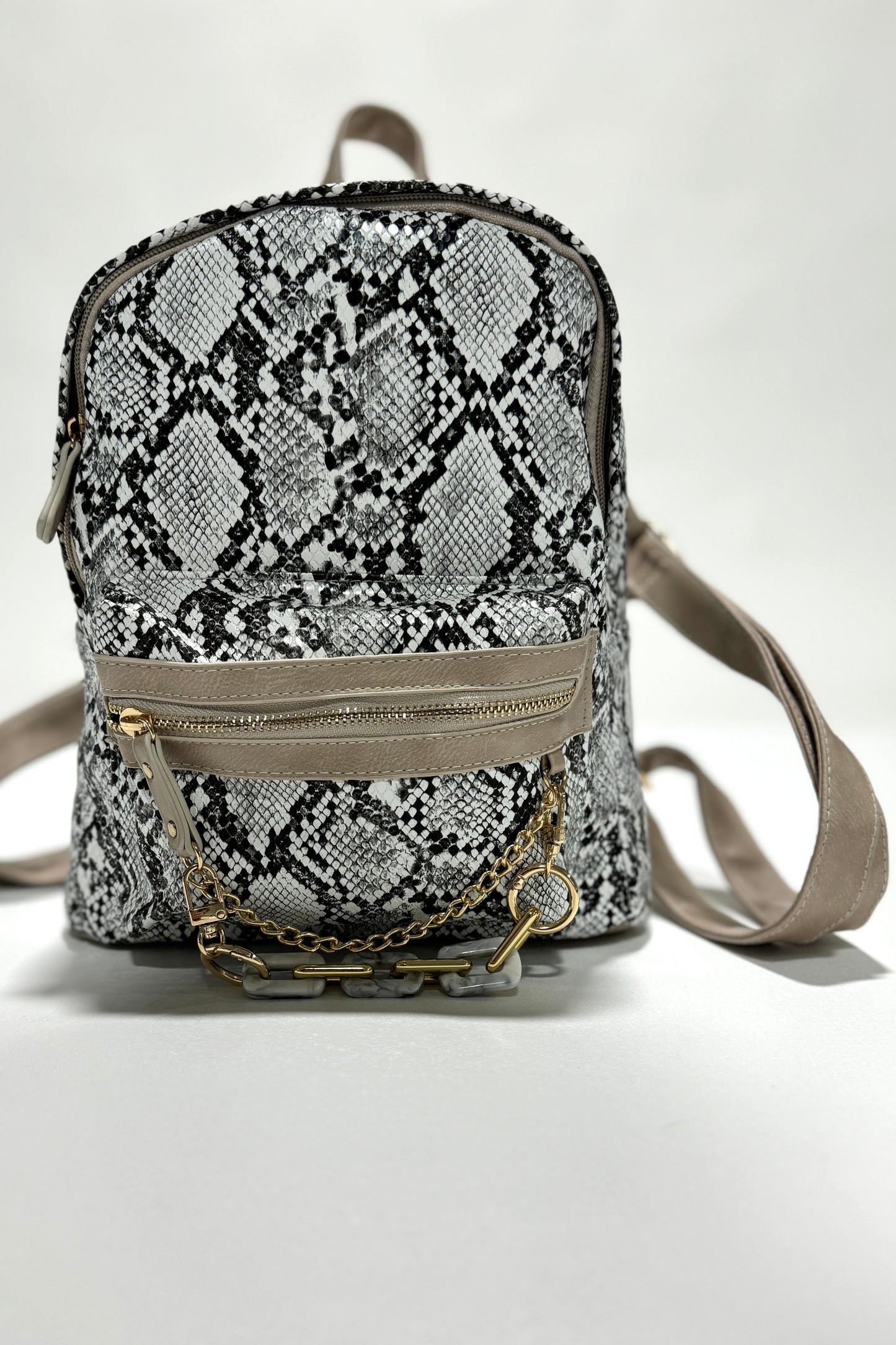 Snake print mini Backpack