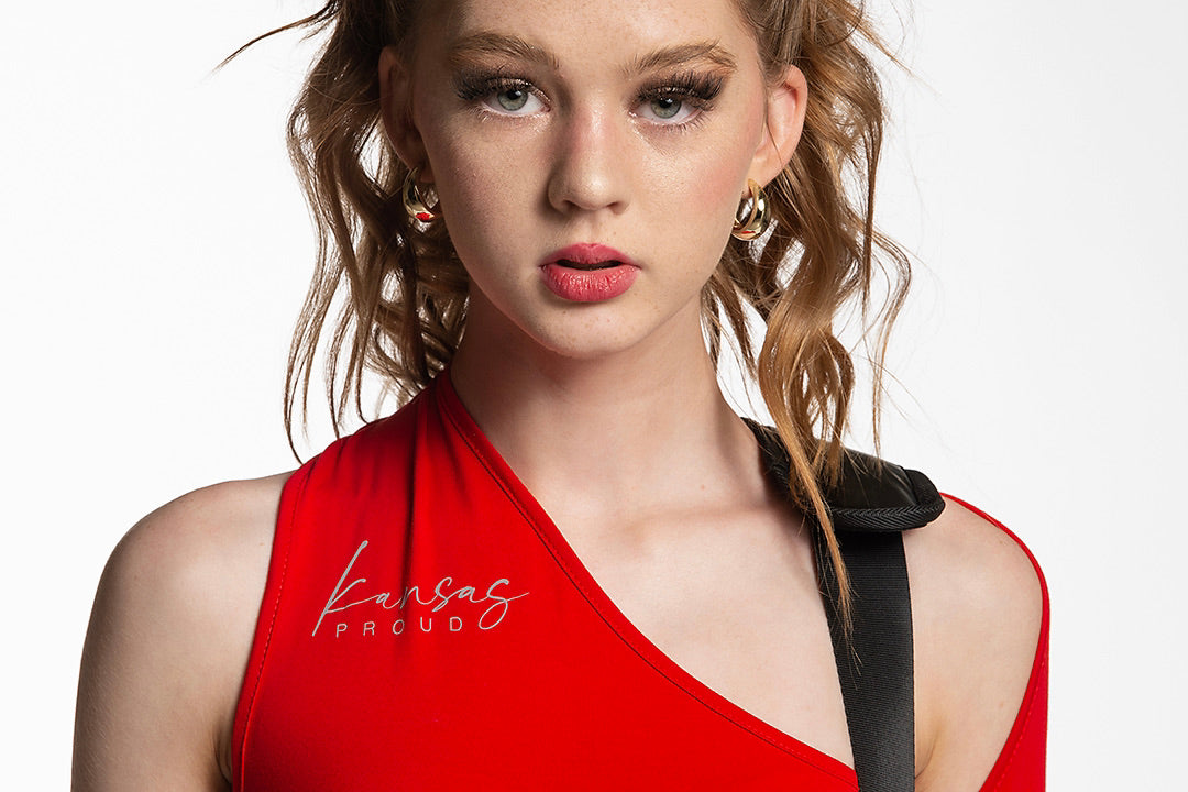 Red one sleeve wrap Kansas Proud Crop