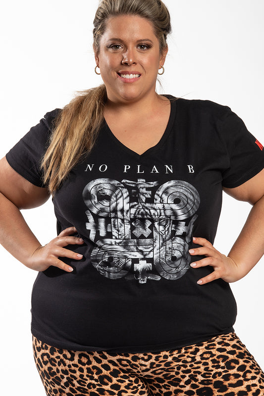no plan b black sleeve womens t shirt tiger sisu symbol kansas city chiefs 13 seconds