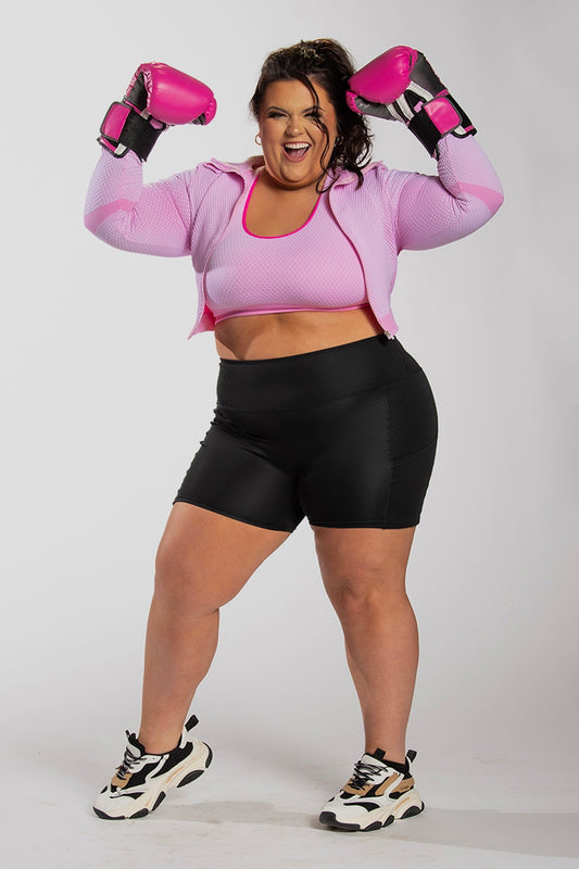 Bubble Pink Crop Zip Jacket with matching bra set, WORK OUT CLOTHING, SPORTS CLOTHES , KCFW, FITNESS APPAREL