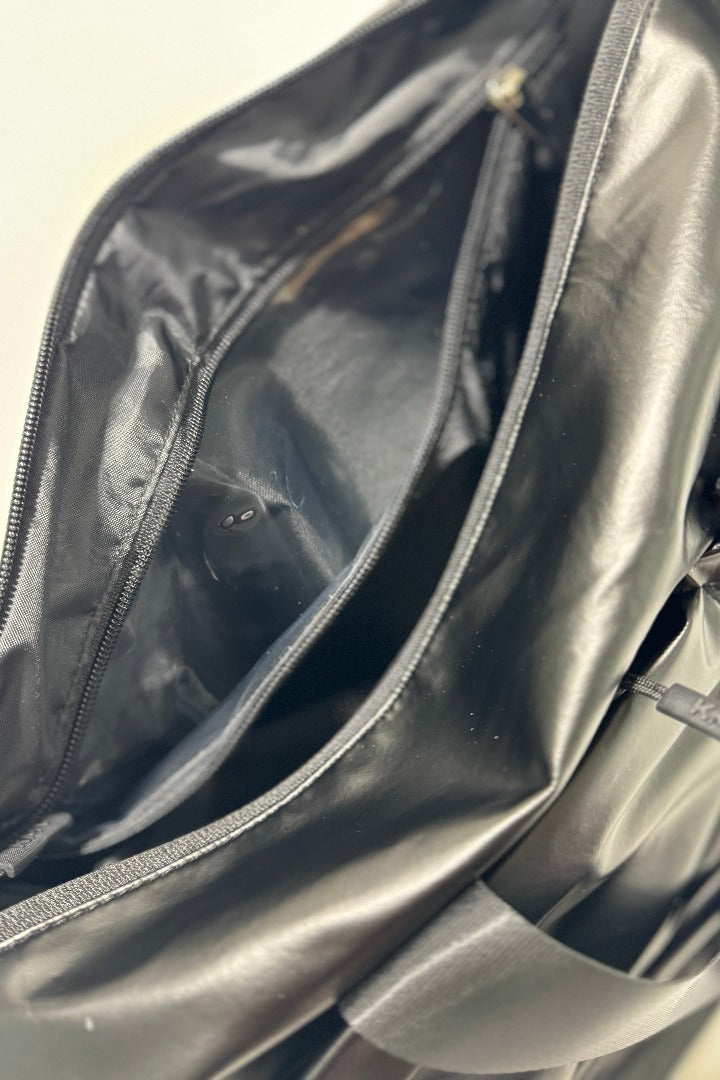 Limited Edition MPR Fashion week Black shine gym duffel