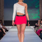 Mid rise Pleat Back Skirt