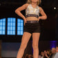 Black High Rise Childrens spandex Shorts