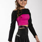Hip Slit Tennis Skirt Sparkle Strip