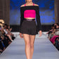 Fuschia racer back crop