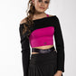 Off the shoulder long sleeve top