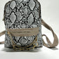 Snake print mini Backpack