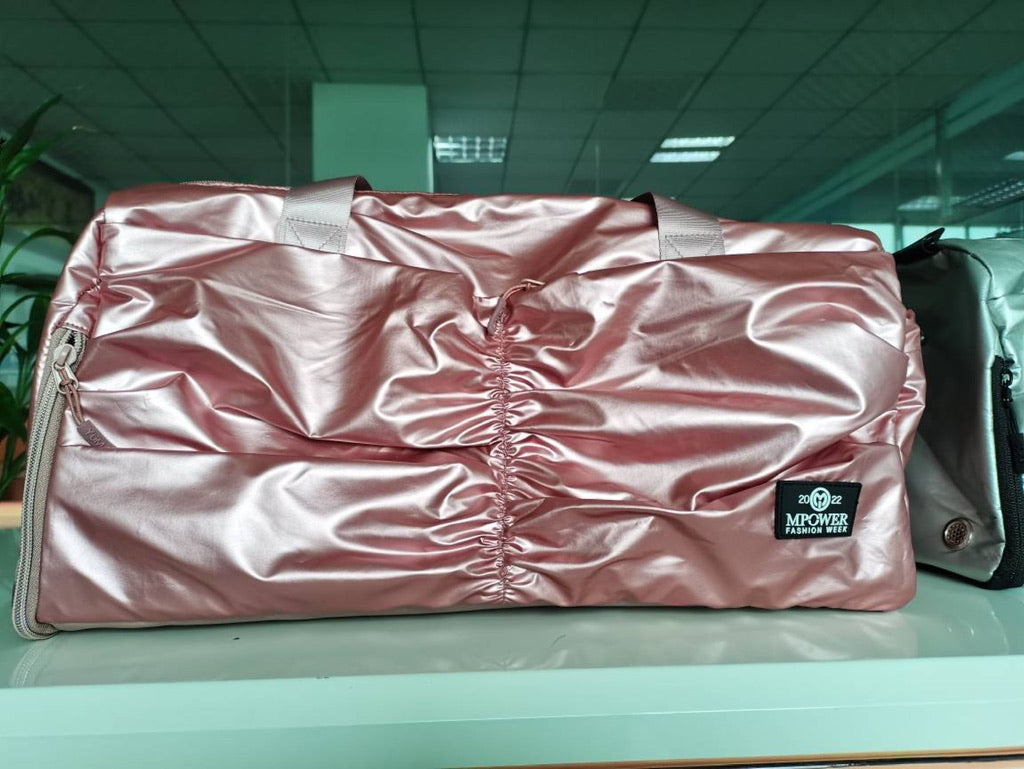 Limited Edition MPR Fashion week Black shine gym duffel